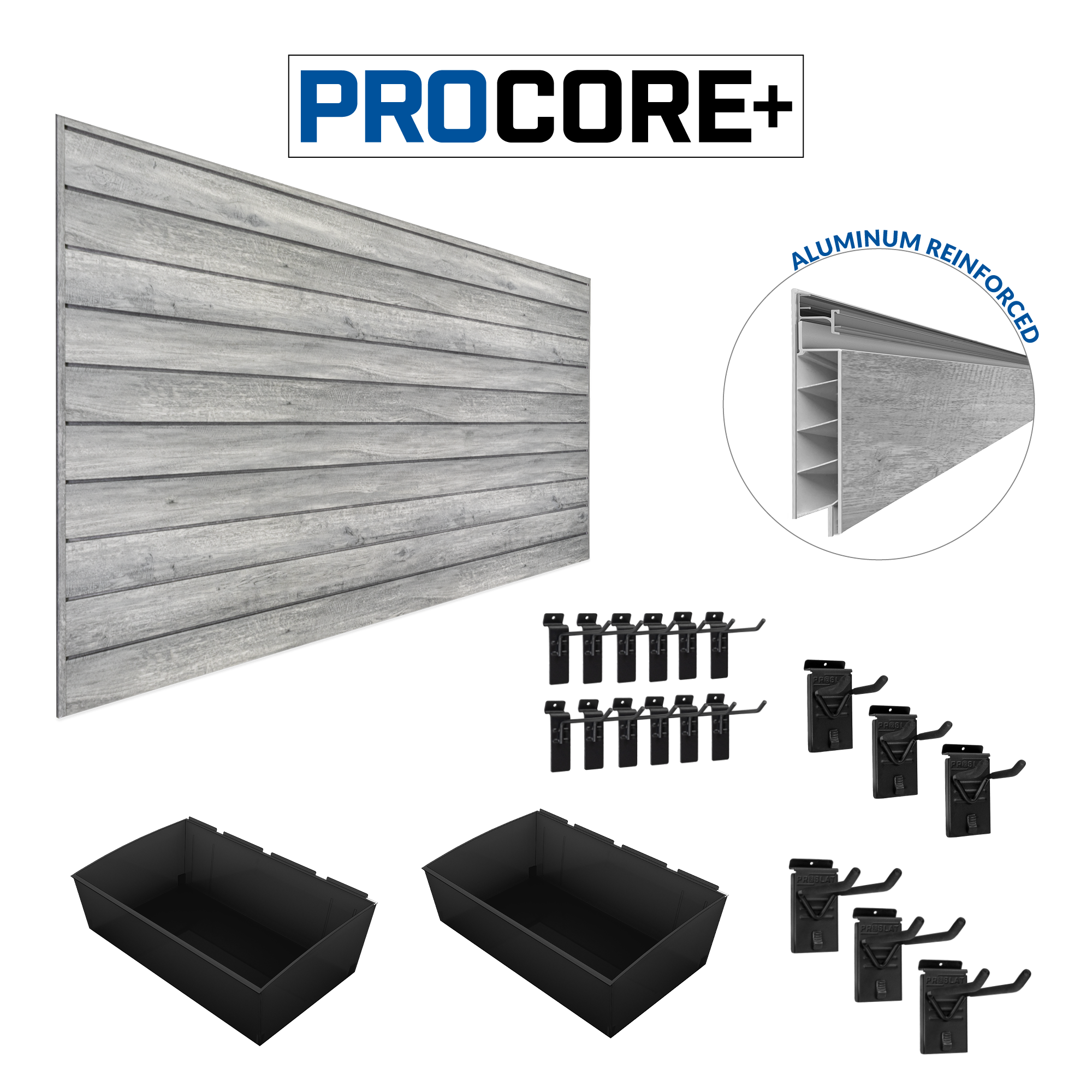 PROCORE Slatwall Organizer Bundle – STEALTH