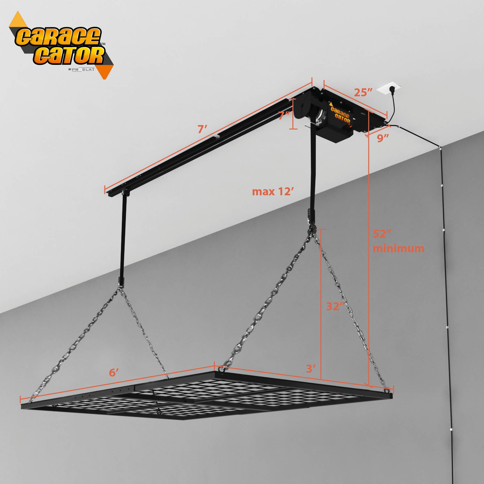 Garage Gator 3 x 6 ft. Platform 220 lb Lift Kit