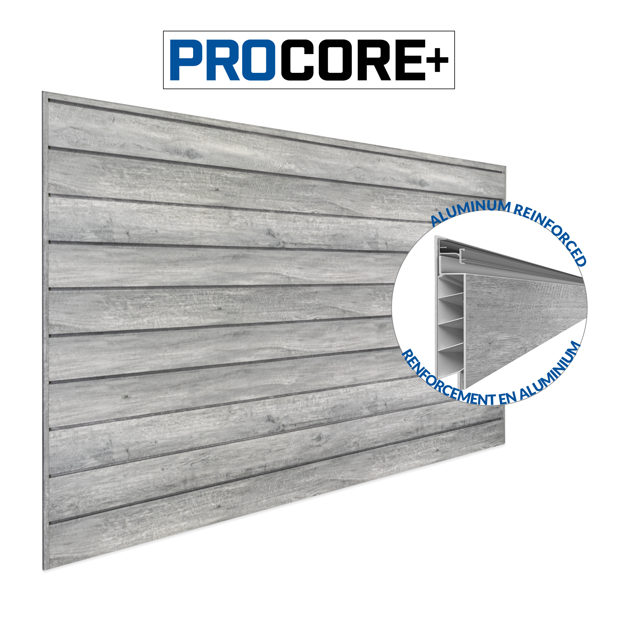 4 ft. x 8 ft. PROCORE PVC Slatwall