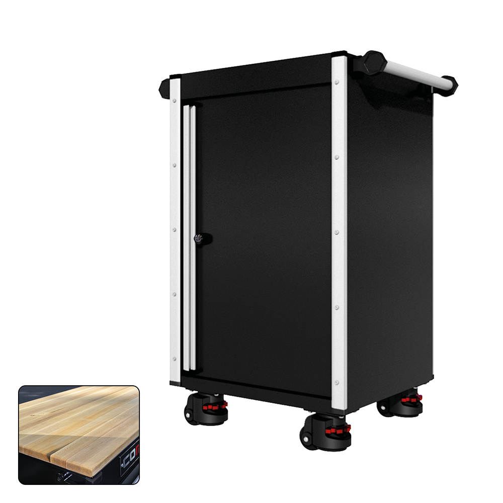 22 Series - Locker - Silver Handles - Foot Casters