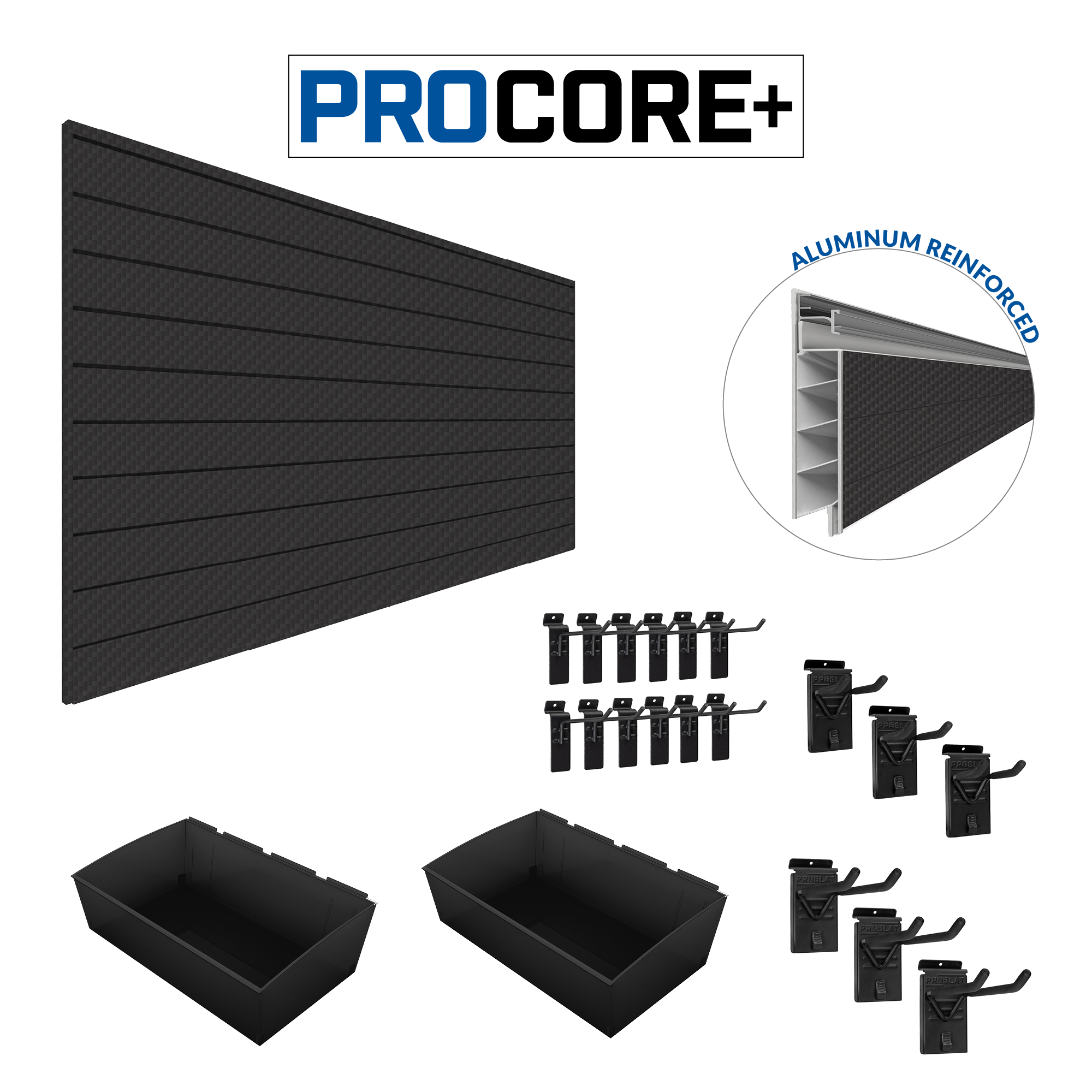 PROCORE Slatwall Organizer Bundle – STEALTH