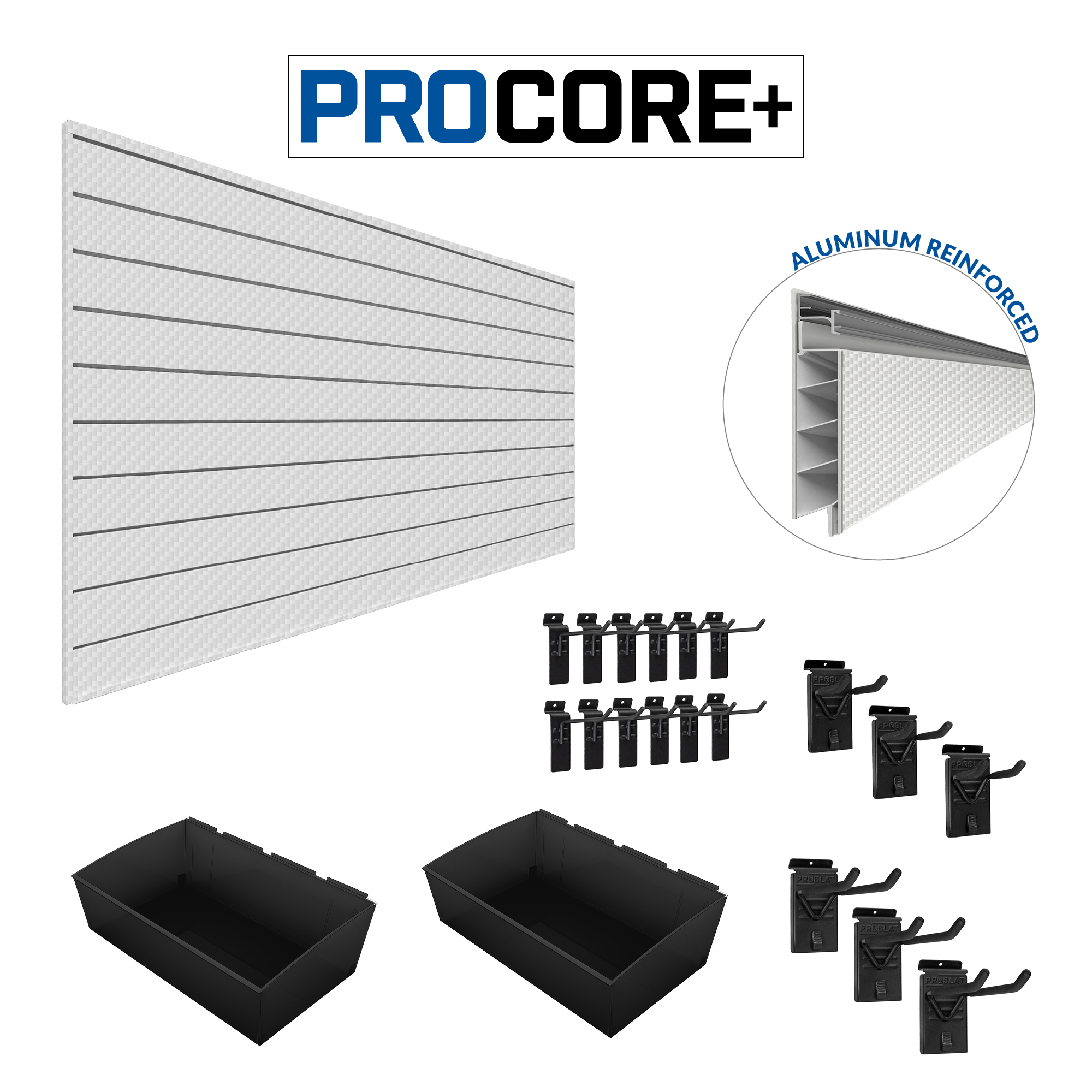 PROCORE Slatwall Organizer Bundle – STEALTH