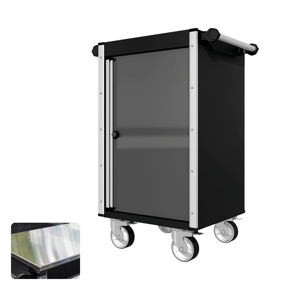 22 Series - Locker - Silver Handles - Traditional Casters