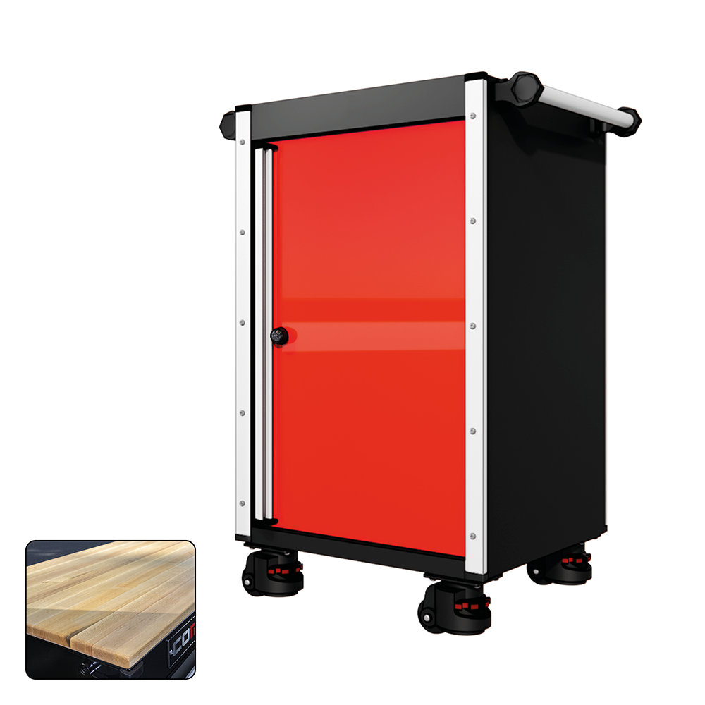 22 Series - Locker - Silver Handles - Foot Casters
