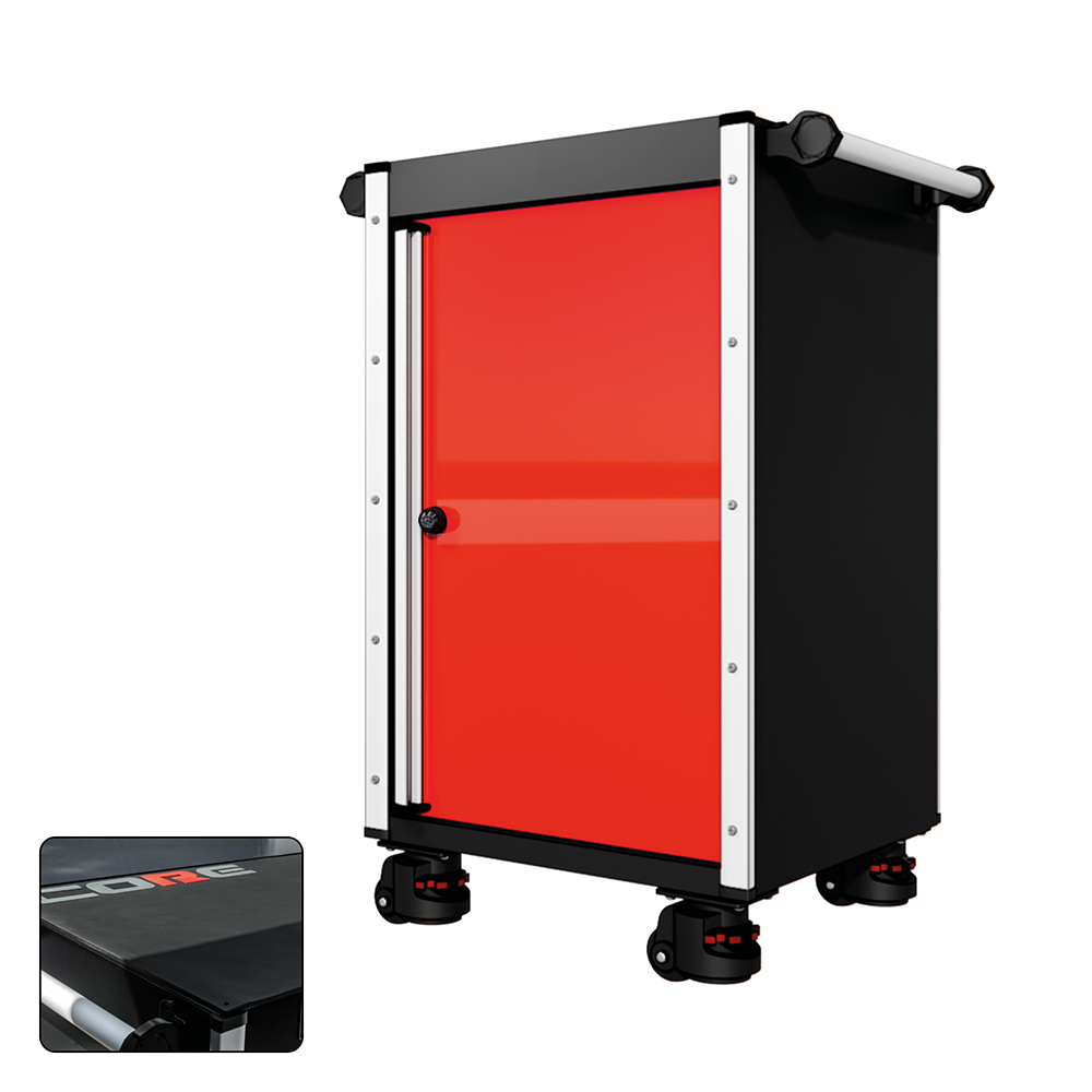 22 Series - Locker - Silver Handles - Foot Casters