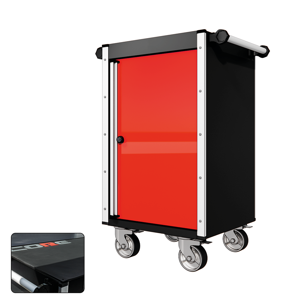 22 Series - Locker - Silver Handles - Traditional Casters