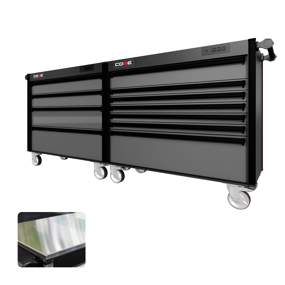 88 Series - 11 Drawers - Black Handles - Traditional Casters