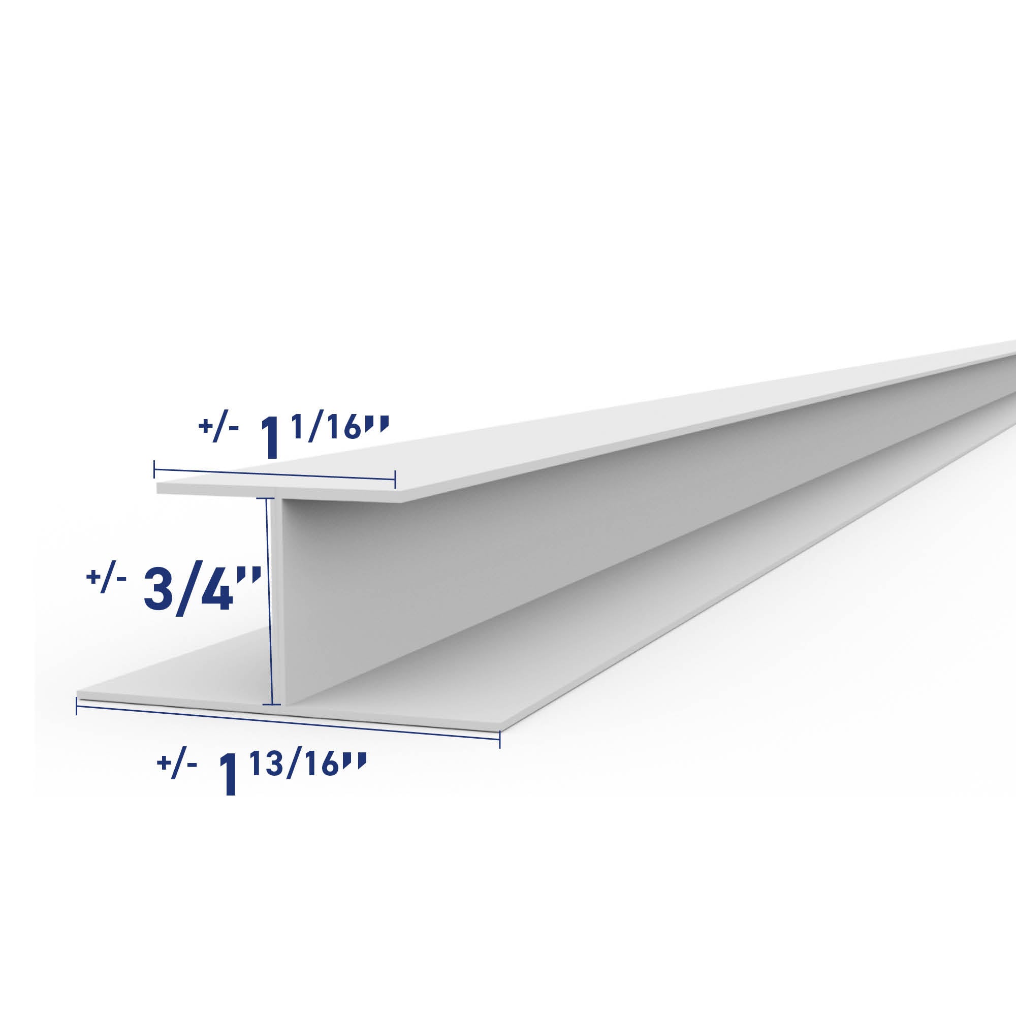 48.5 in. PVC H Trim