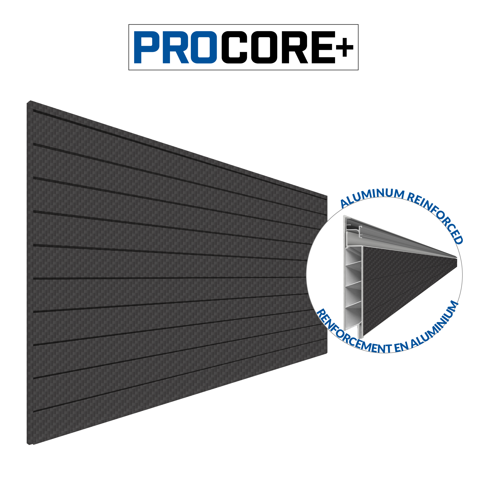 4 ft. x 8 ft. PROCORE PLUS PVC Slatwall